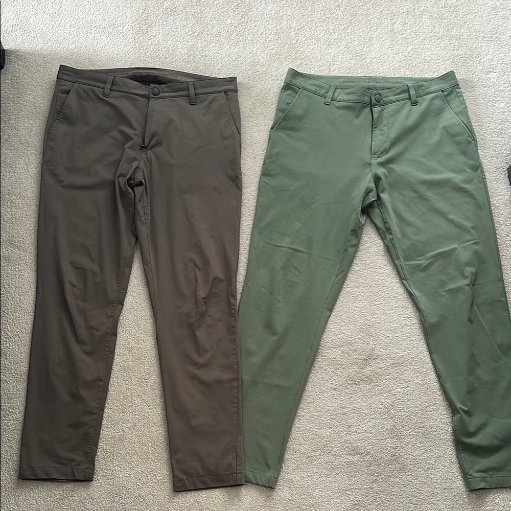 Men's Green and Brown Pants